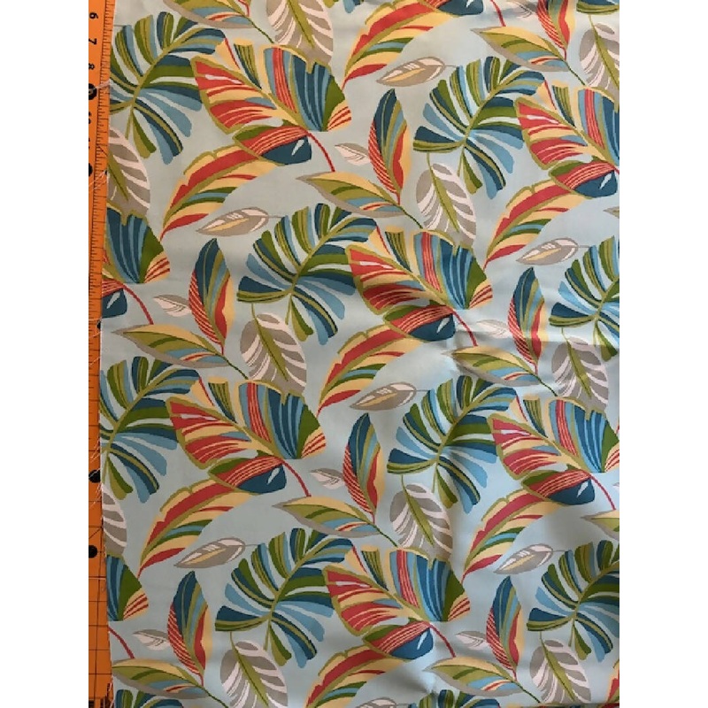Terrasol indoor / outdoor canvas fabric - Colorful palm leaves