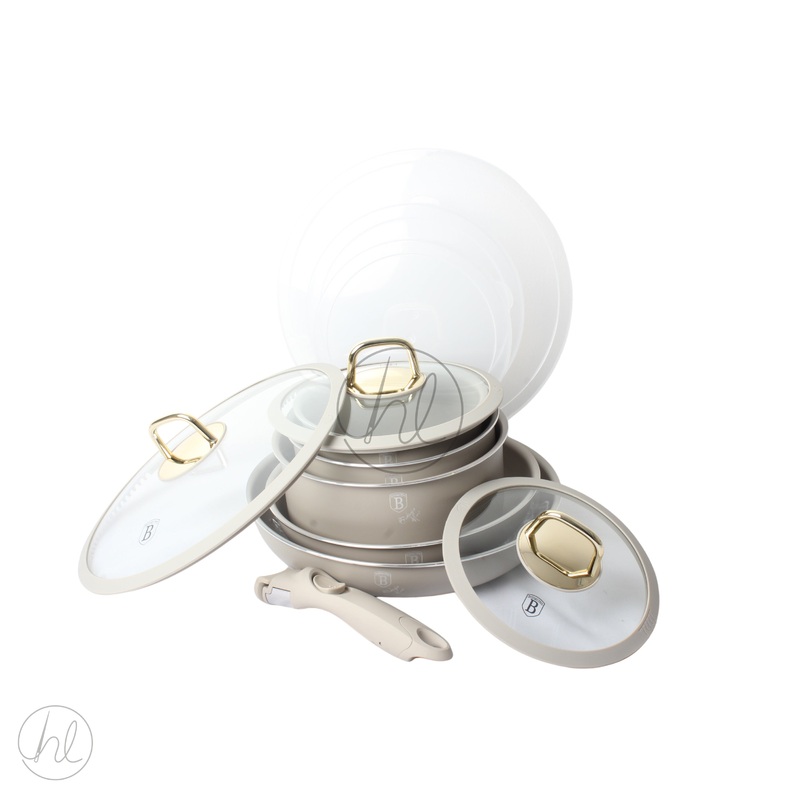COOKWARE SET 12PCE CREAM FREE