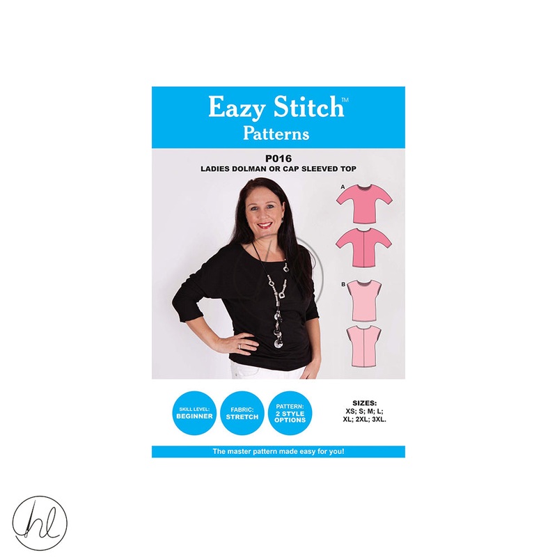 Eazy Stitch Patterns - Ladies Dolman Or Cap Sleeved Top P016