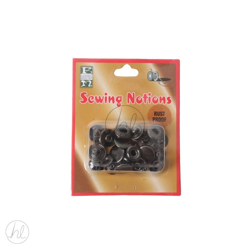 FASTENERS A/B/P 12.5MM GUN/METAL FREE
