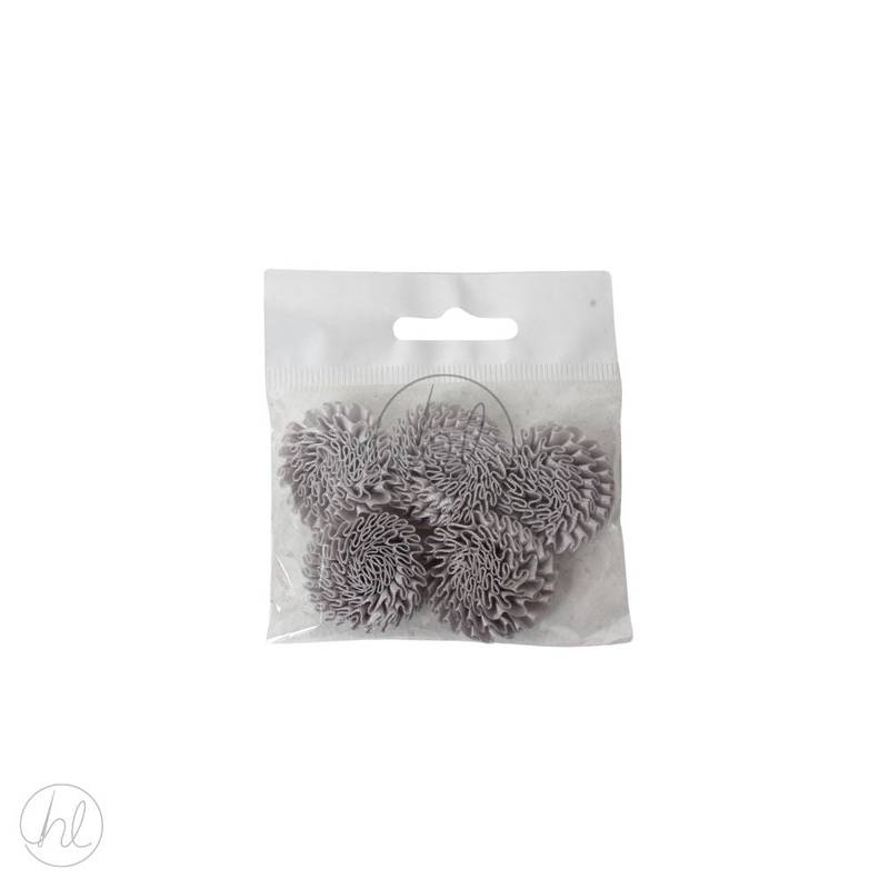 FLOWERS FANCY 5IN  GREY FREE