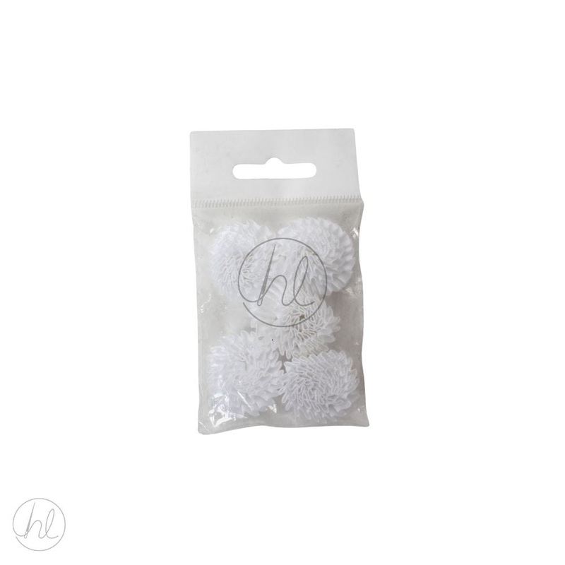 FLOWERS FANCY 5IN  WHITE FREE