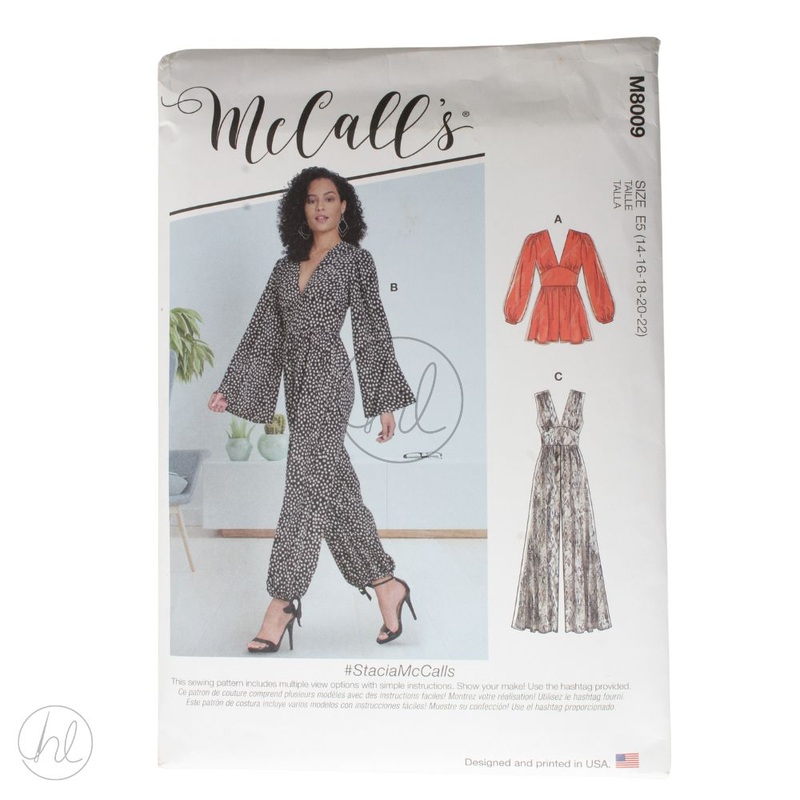 MCCALL'S PATTERN M8009