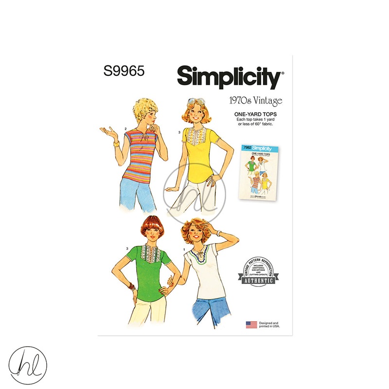 Simplicity Patterns  S9965