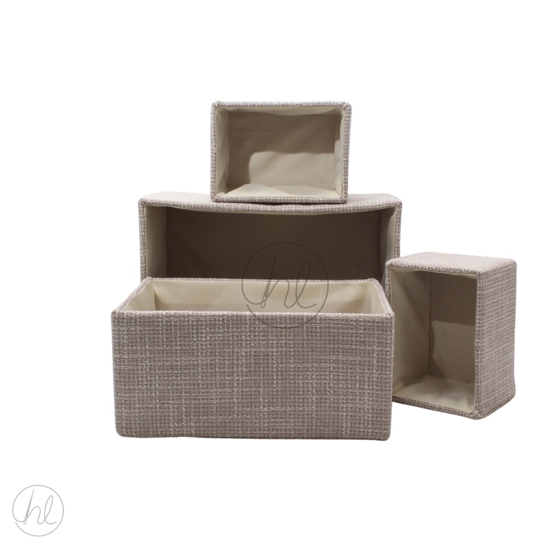 BASKET FABRIC 4PCE BEIGE FREE 1