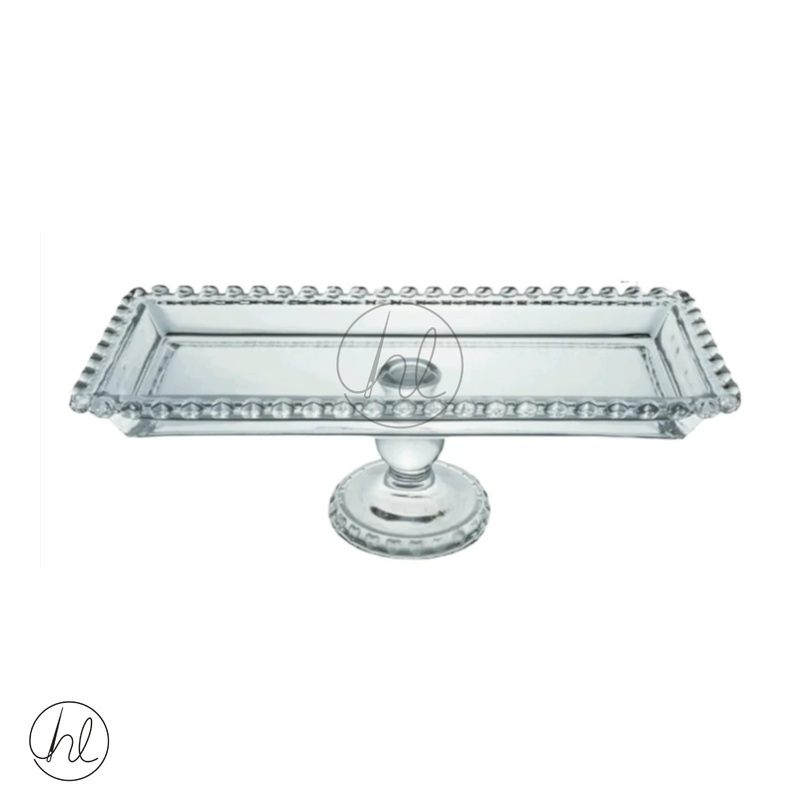 Cake Stand Footed Rect 564
