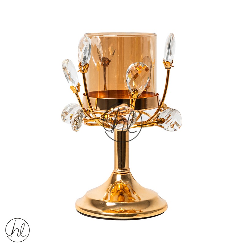 CANDLE HOLDER ABY-4997 GOLD 10X19