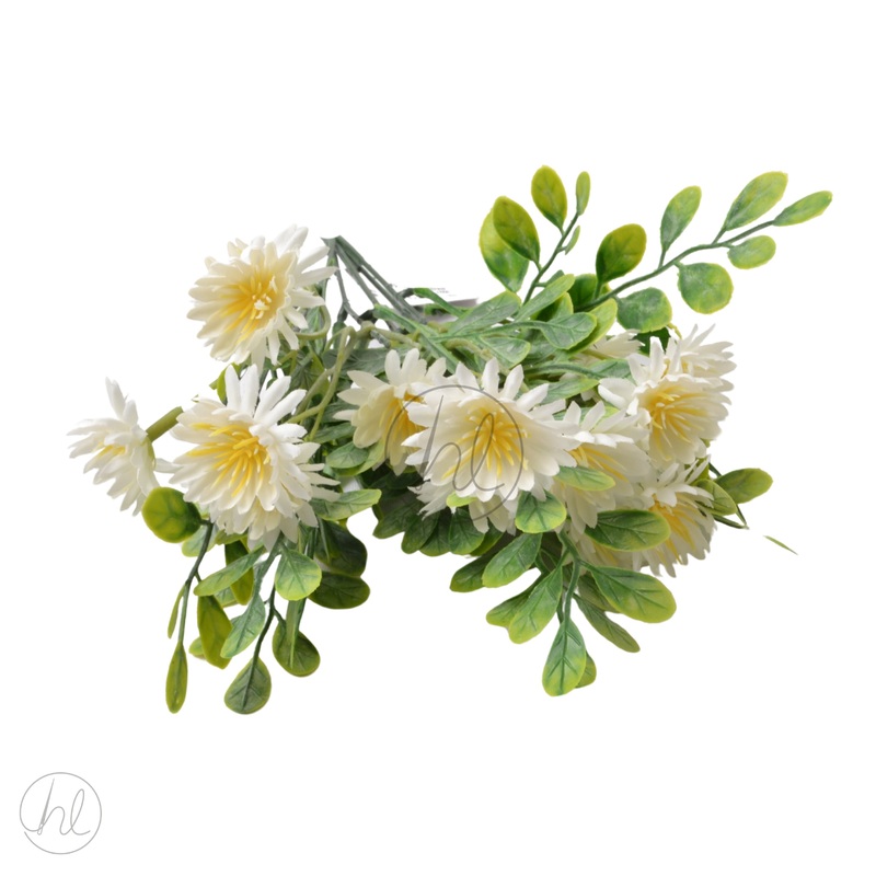 FLOWER BUNCH WHT/GREEN SML