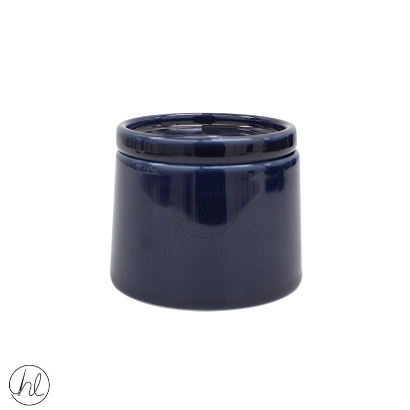 JAN HENDRIK FLAT SUGAR POT JH-000098 COBALT