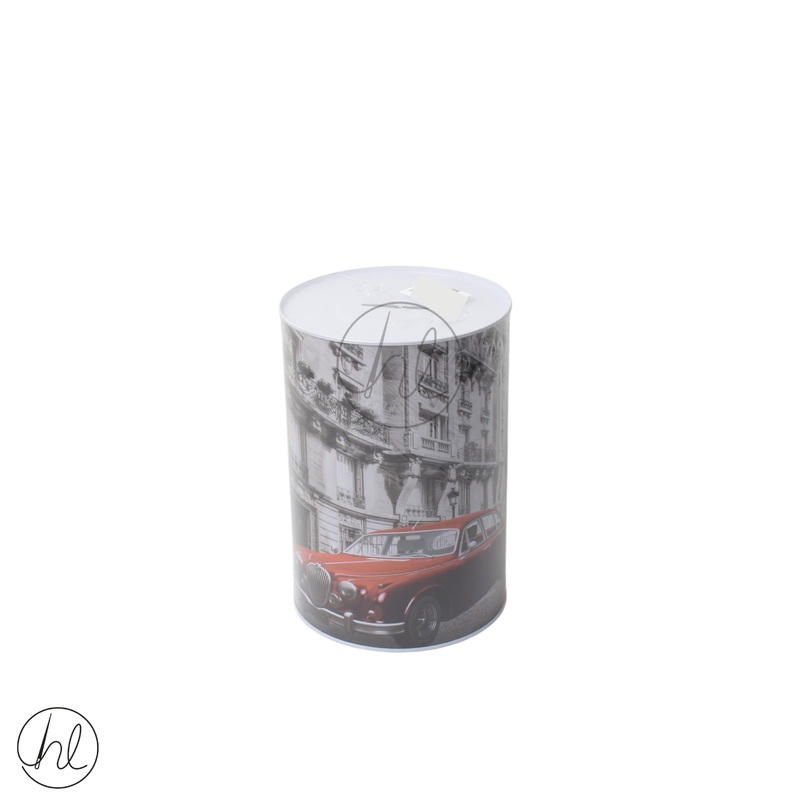 MONEY TIN VINTAGE CAR RED FREE