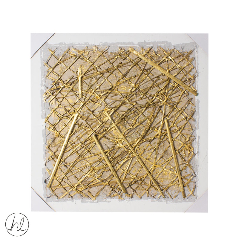 PAINTING CANVAS 550 60x60 GOLD TWIGS ABY-4414