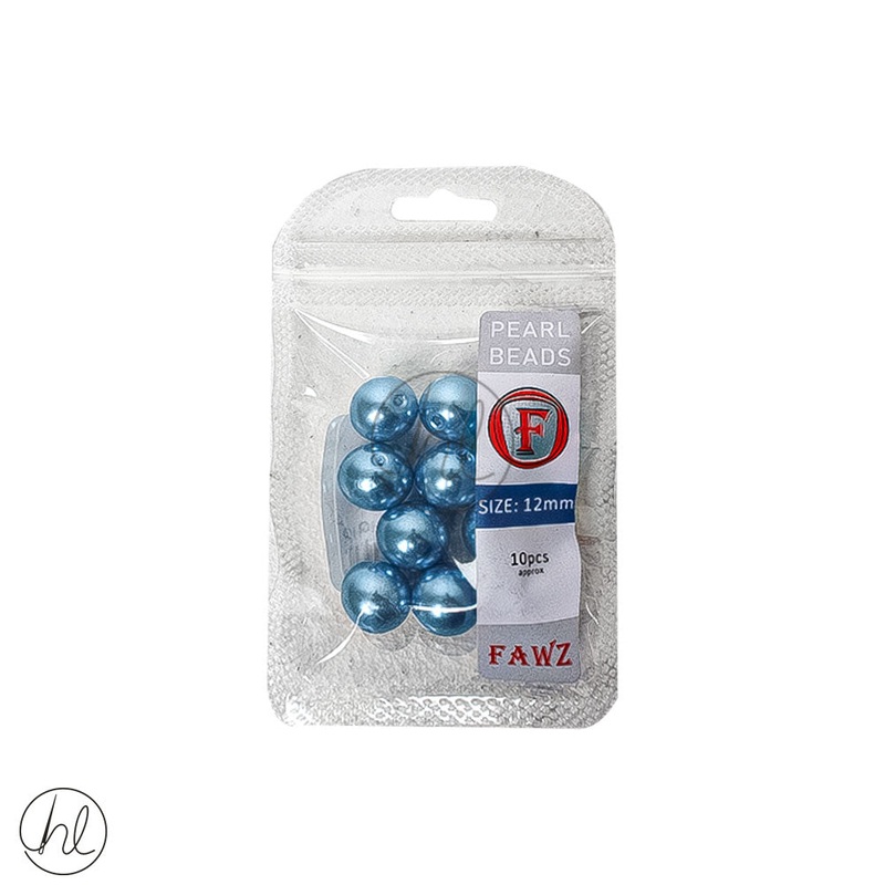 Beads Pearl 12mm Blue Free