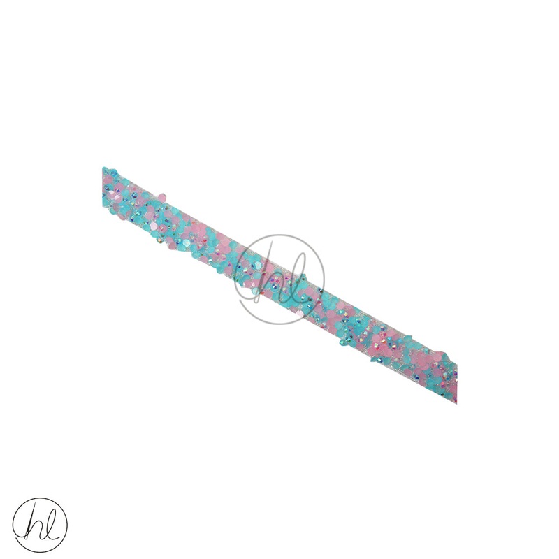 Braid Fancy Iron On Pink/Blue Free