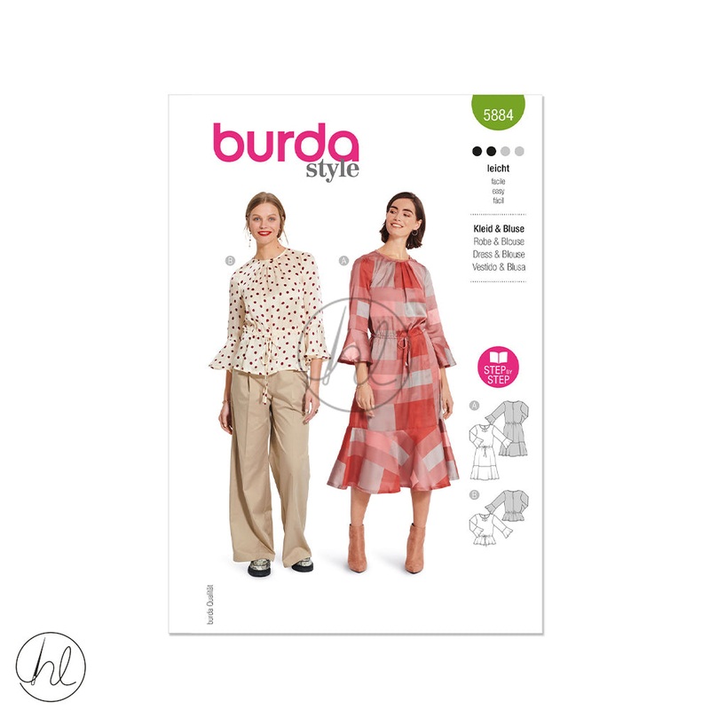 BURDA PATTERN B5884 GREEN