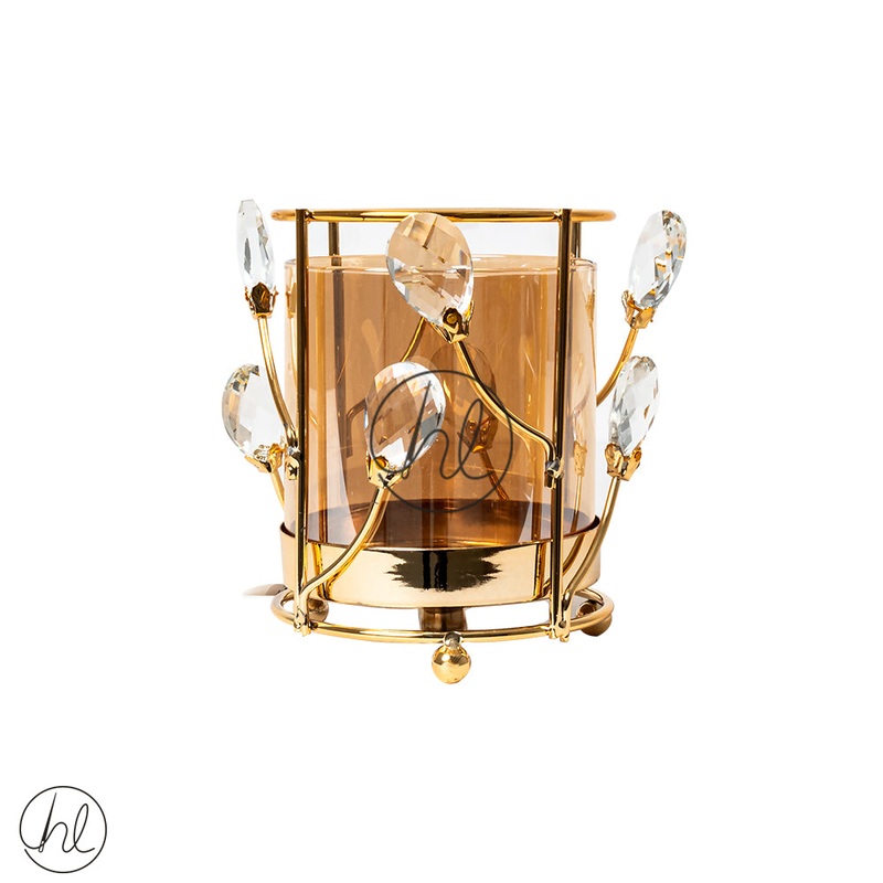 CANDLE HOLDER ABY-5018 GOLD11X14CM