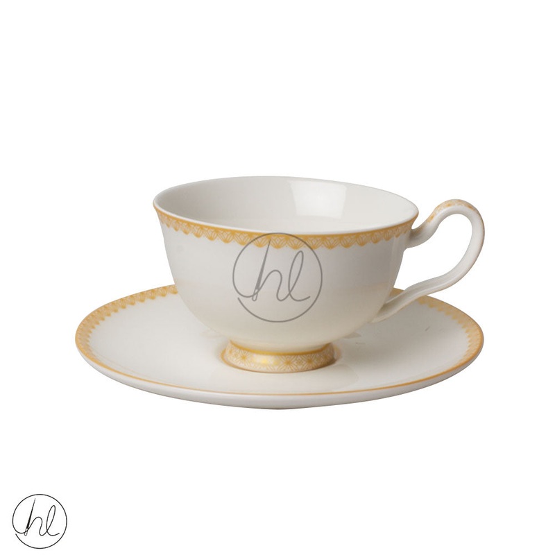FOOTED CUP & SAUCER  HV0248 WHITE 200ML