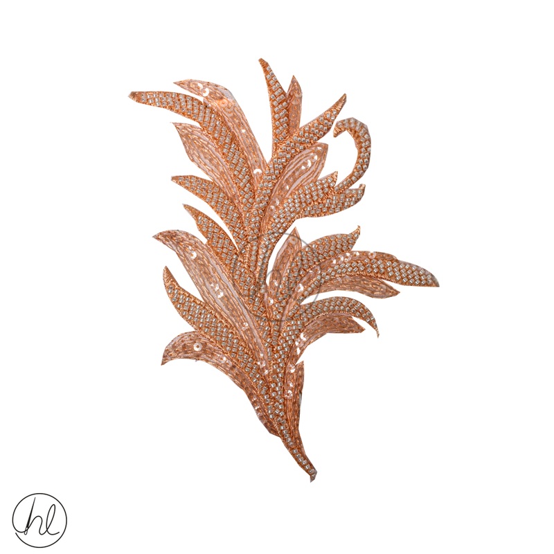 MOTIF BEADED 190X120  PEACH