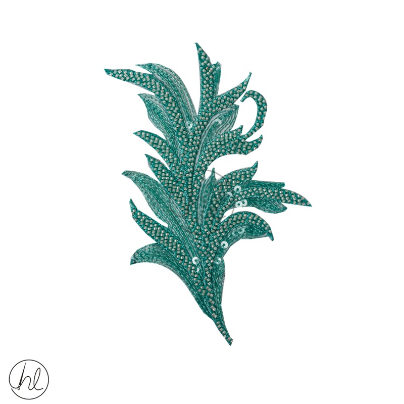 MOTIF BEADED  190X120AQUA