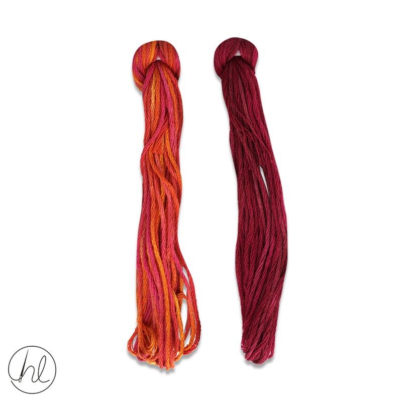 100% COTTON STRANDED THREAD 2X5M (20-BERRIES) (PER SET)