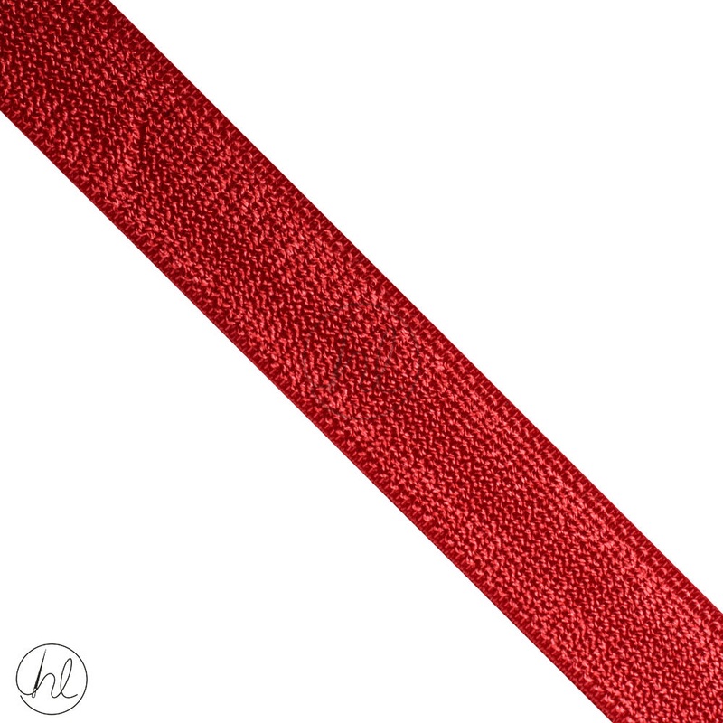BRA STRAP ELASTIC RED 034-255 16MM P/METER