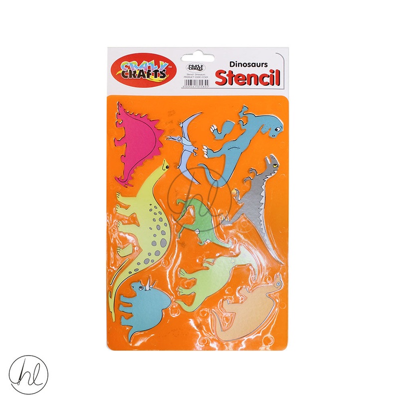 CRAZY CRAFT STENCIL DINOSAURS (CCSDI)