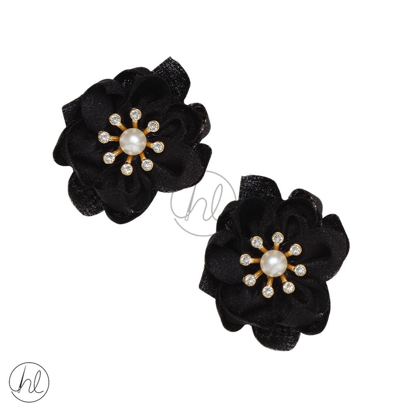 FANCY FLOWER BLACK 2 PER PACK