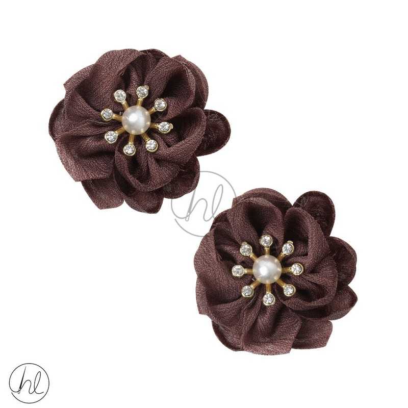 FANCY FLOWER BROWN 2 PER PACK