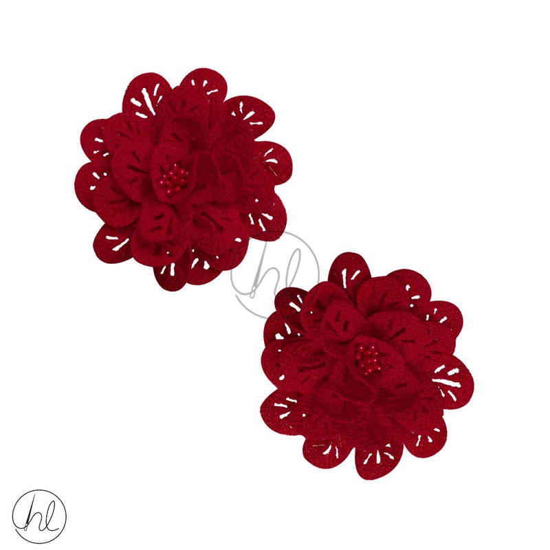 FLOWERS RED 70MM 2 PER PACK