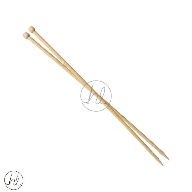 KNITTING NEEDLES BAMBOO 6MM 34CM