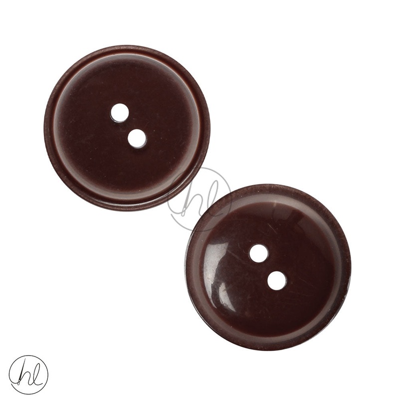 PLAIN BUTTONS 23MM BROWN D3411