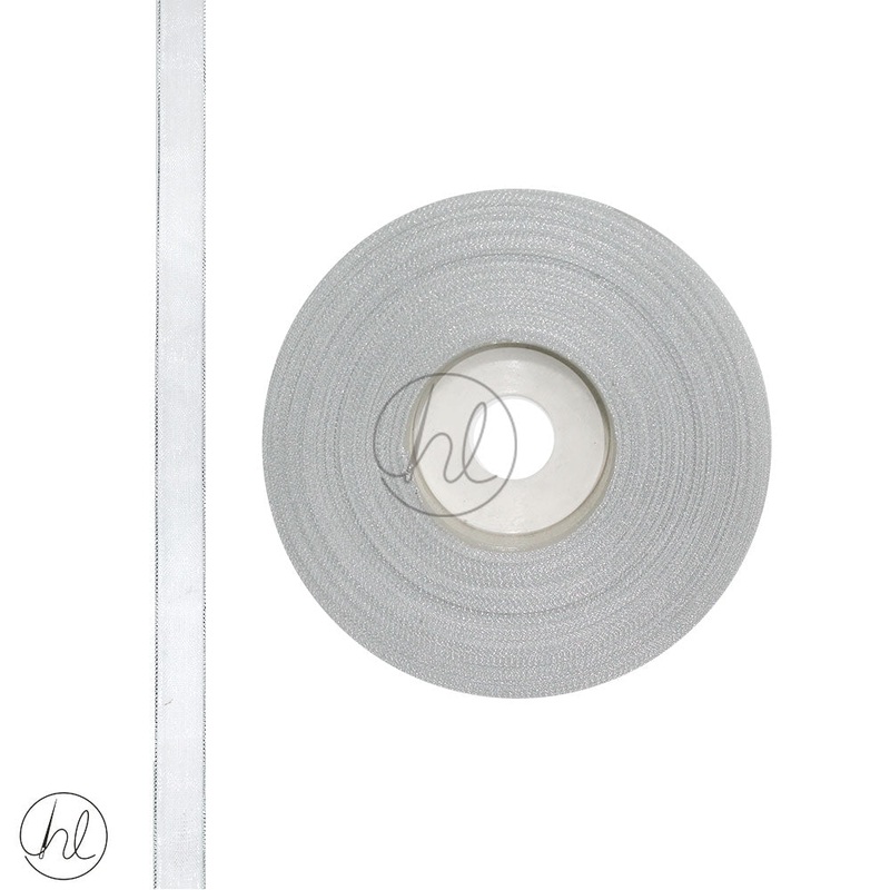 RIBBON ORGANZA WHITE 10MM 20M PER ROLL 024-163