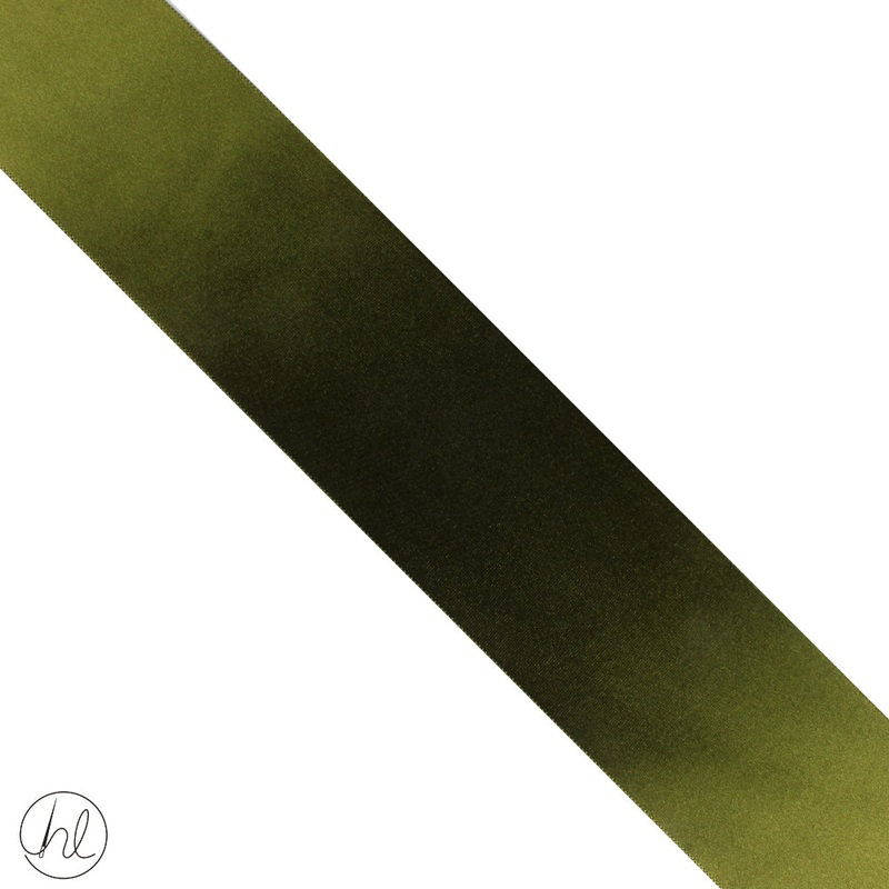 SATIN RIBBON ROLL MOSS GREEN 50MMx20M 61