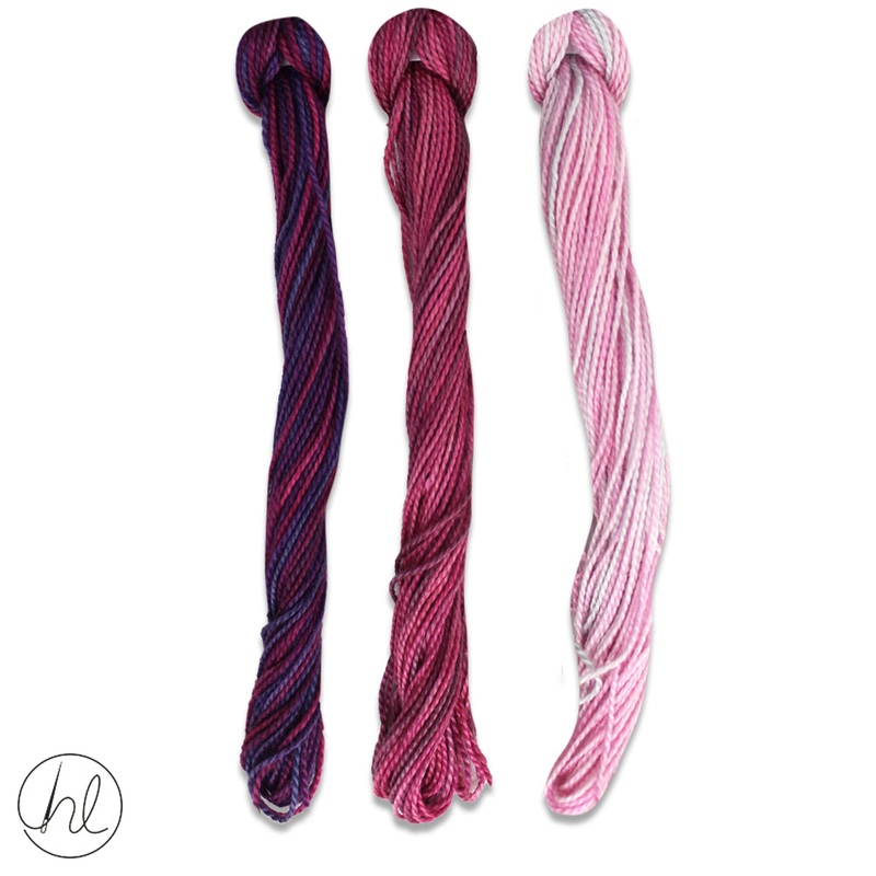 100% COTTON PERLE THREAD 3X9M 79-STOCKS PER SET