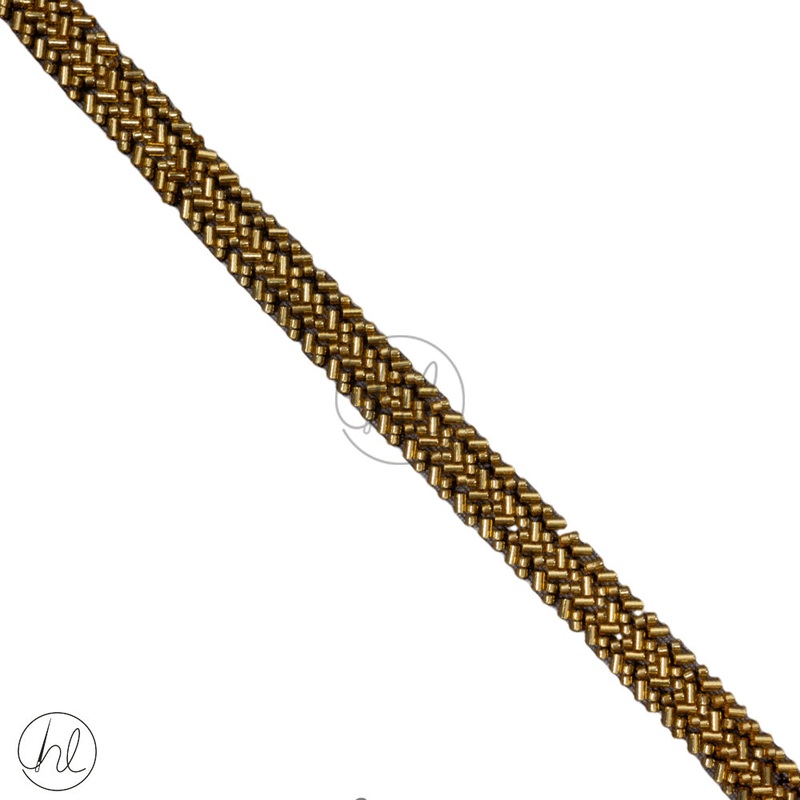 Braid Fancy  2cm  Black/Gold