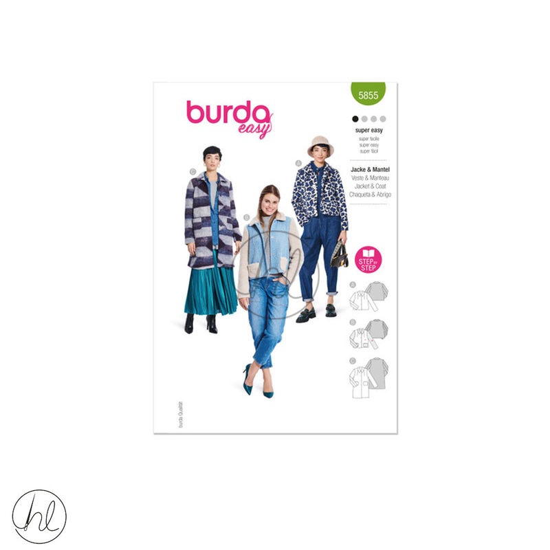 BURDA DRESS GREEN 5855
