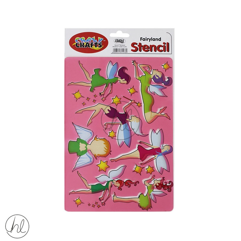 CRAZY CRAFT STENCIL FAIRYLAND (CCSFL)
