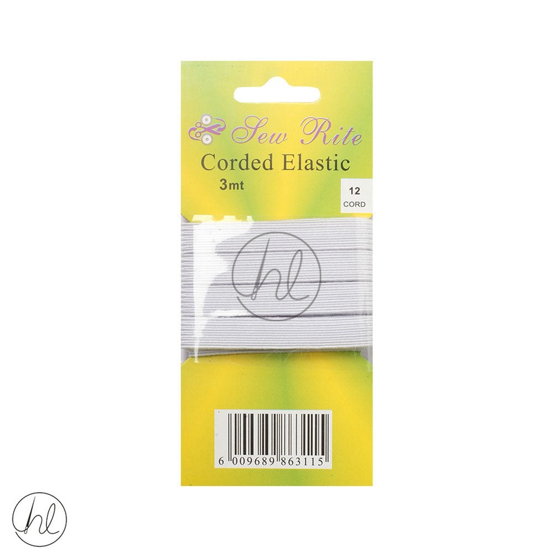 ELASTIC CORD 12 CORD 3MT WHITE