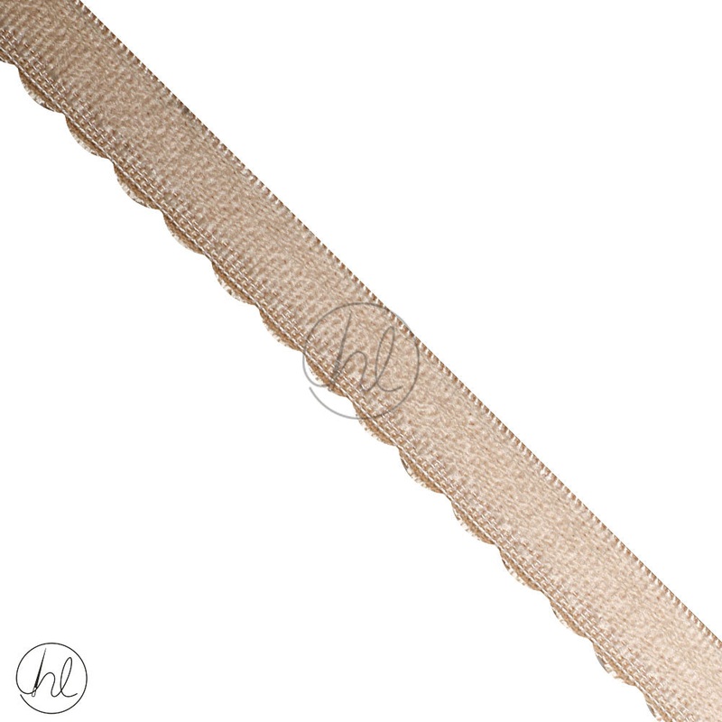 ELASTIC SCALLOP EDGE P/METER BEIGE 034-311 (10MM)