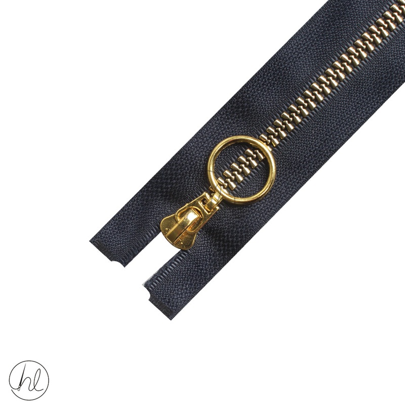 FANCY ZIP GOLD NAVY 65CM