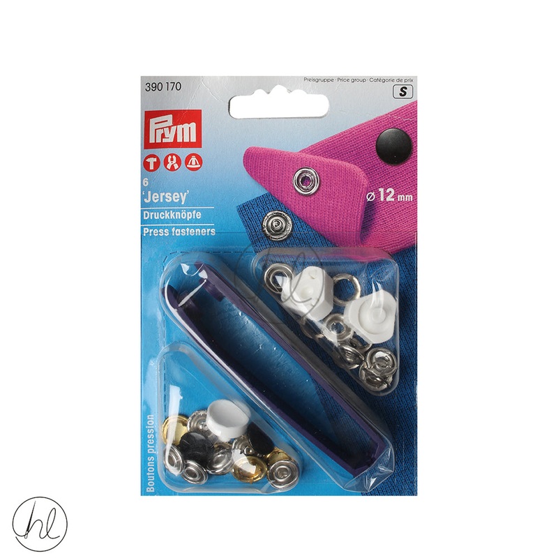 PRYM JERSEY KIT 390-170 BLACK 12MM