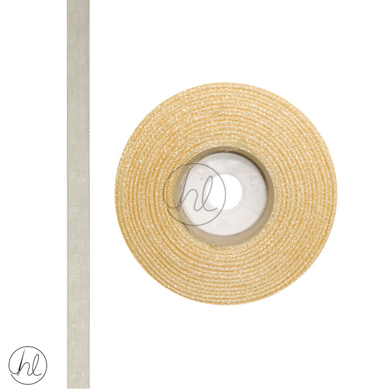 RIBBON ORGANZA CREAM 10MM 20M PER ROLL 024-163