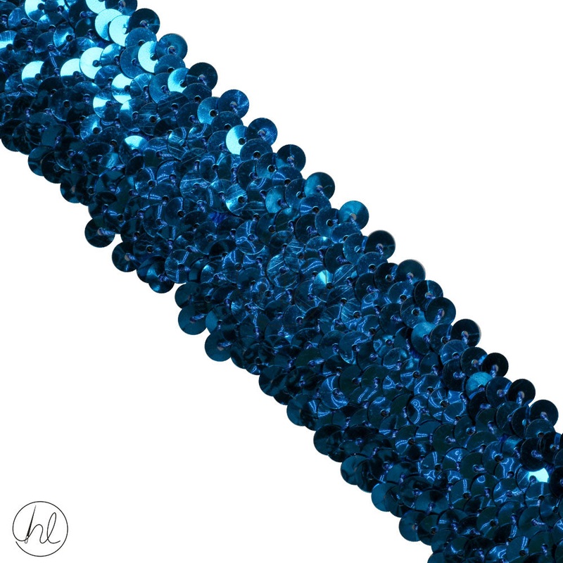 STRETCH SEQUINS 4 LINE TURQUOISE PER/M