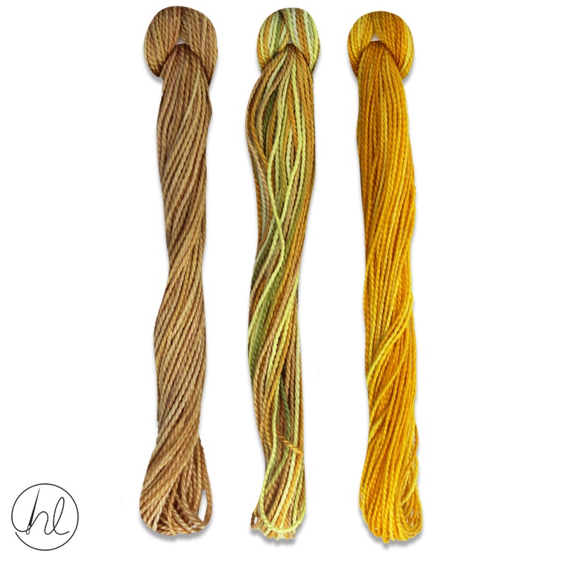 100% COTTON PERLE THREAD 3X9M 10-OAK PER SET
