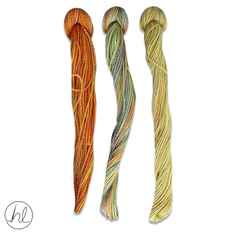 100% COTTON PERLE THREAD 3X9M 96-NASTURTIUM PER SET