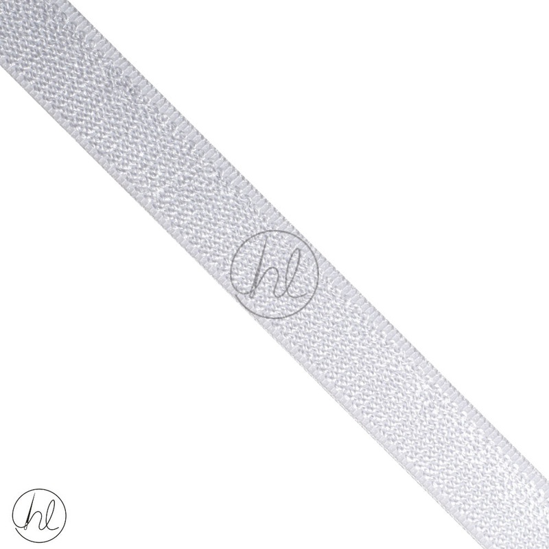 BRA STRAP ELASTIC WHITE 034-254 12MM P/METER