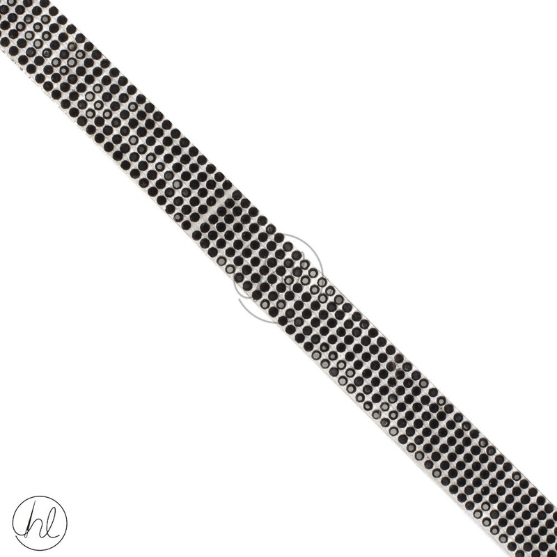 BRAID IRON ON BLACK 15MM J-058 PER M