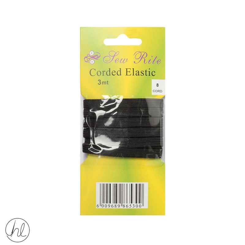 ELASTIC CORD 8 CORD 3MT BLACK