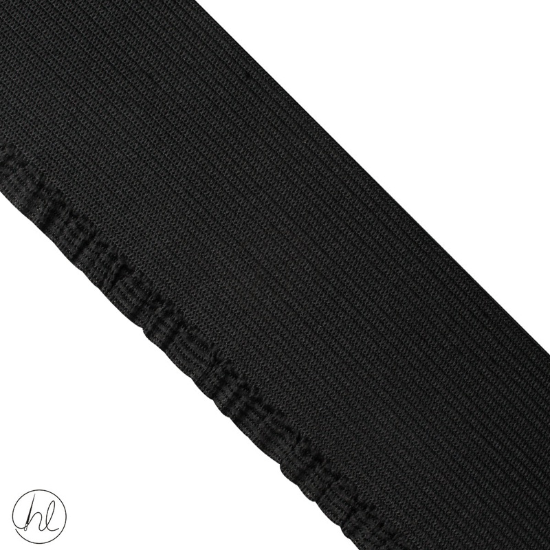 ELASTIC FRILL BLACK 034-178 50MM P/METER