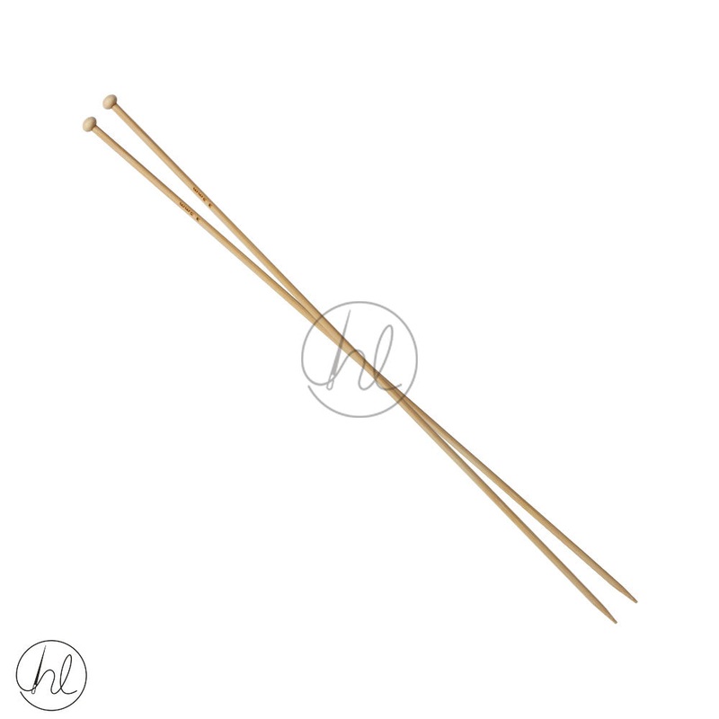 KNITTING NEEDLES BAMBOO 3.5MM 35CM
