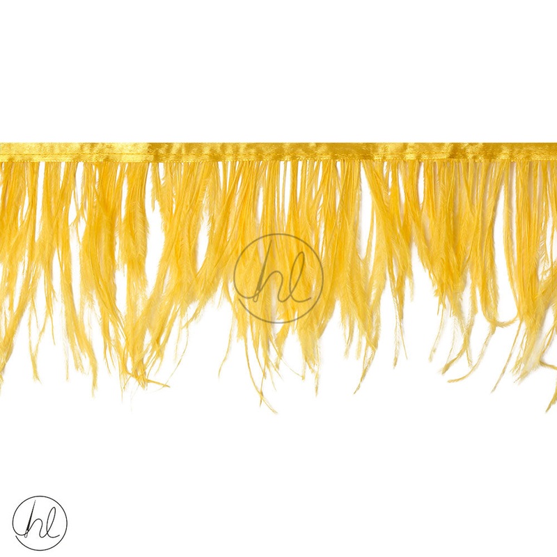 OSTRICH FEATHERS YELLOW HW PER M